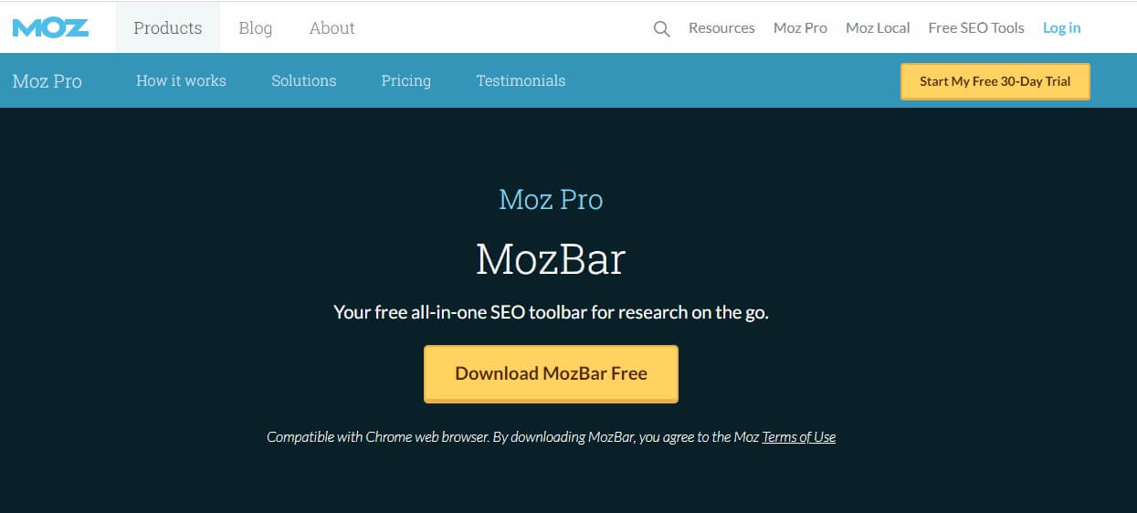 معرفی ابزار Moz Bar